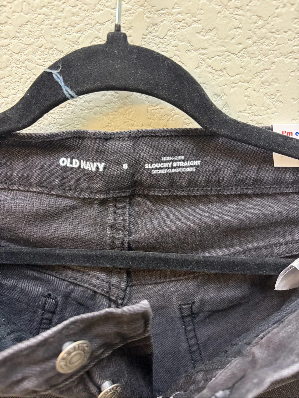 Old Navy Women's Black Distressed High-Rise Jeans